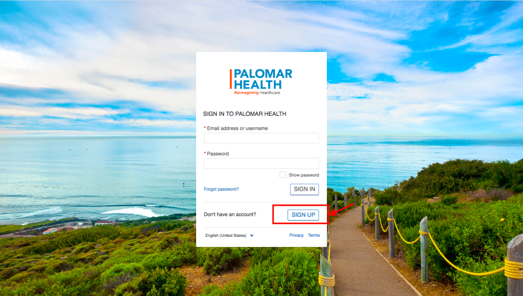 Palomar Health Downtown Campus Patient Portal