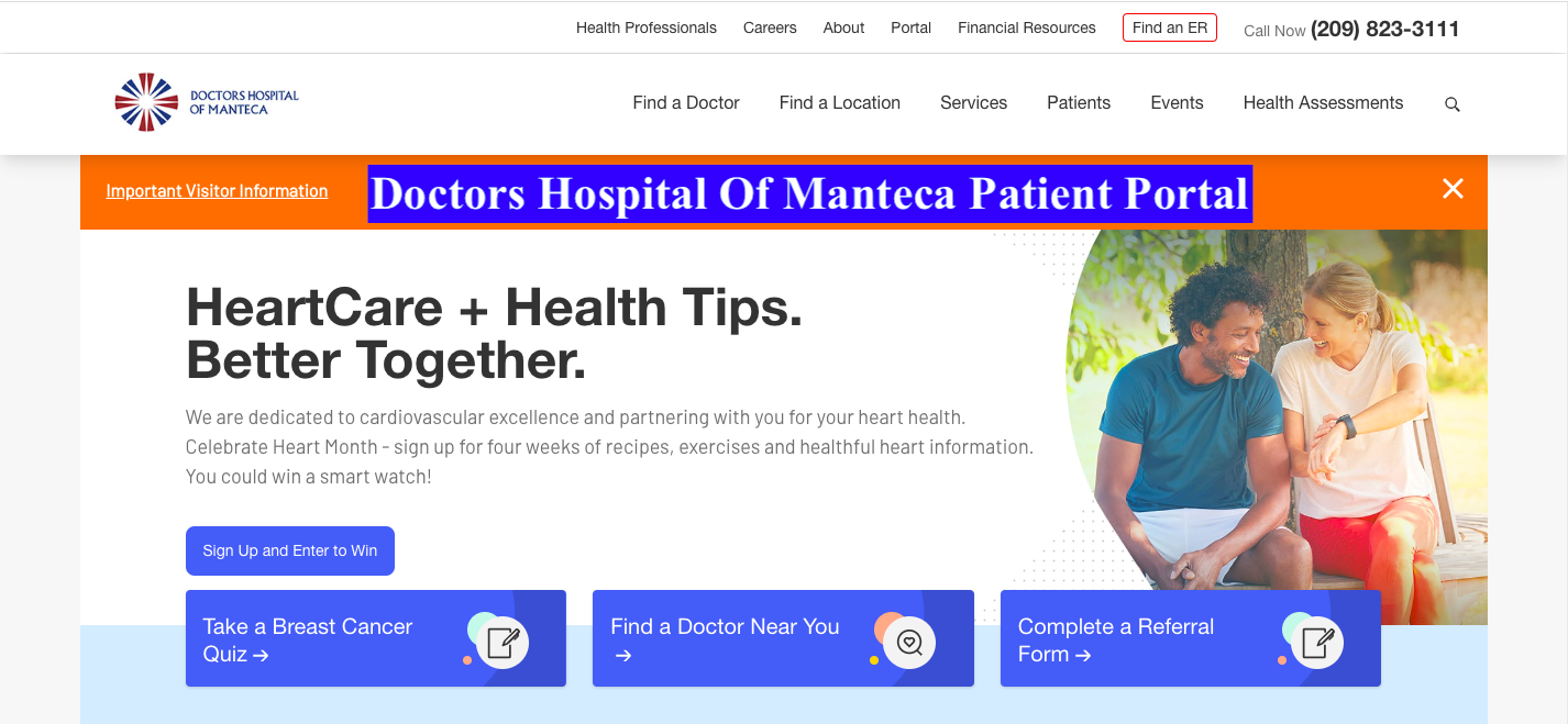 Doctors Hospital Of Manteca Patient Portal