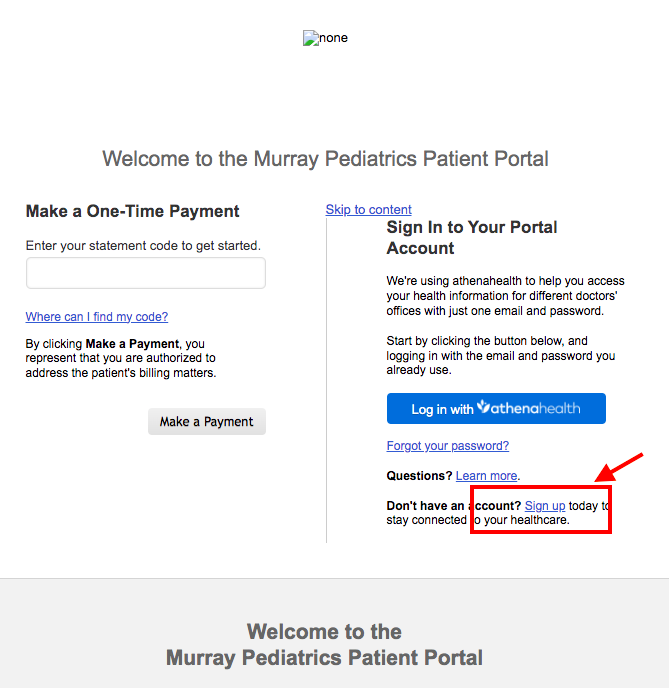 Murray Pediatrics Patient Portal