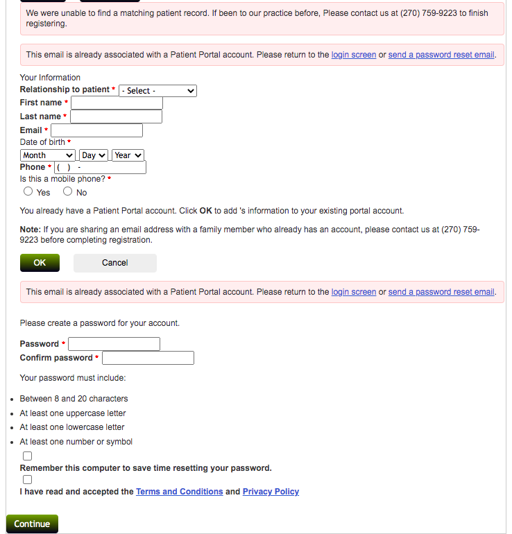 Murray Pediatrics Patient Portal