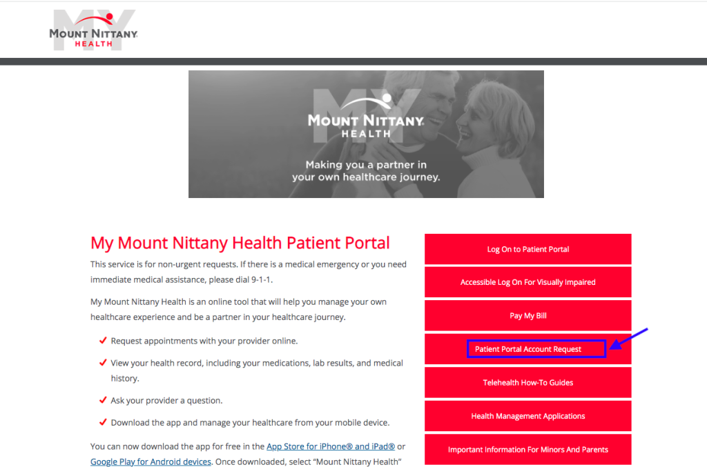 My Mount Nittany Health Patient Portal