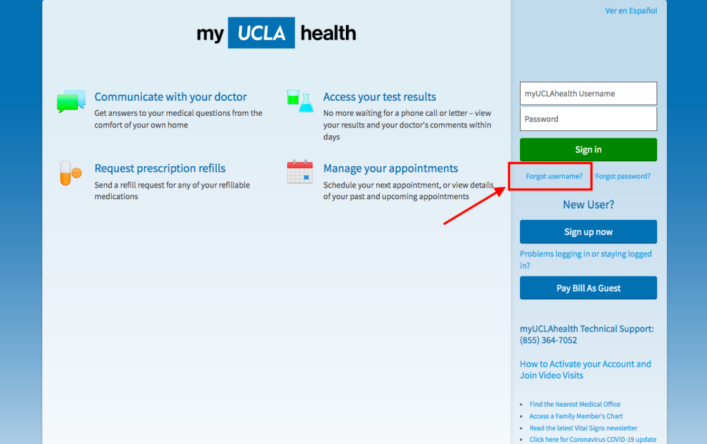 Ronald Reagan UCLA Medical Center Patient Portal