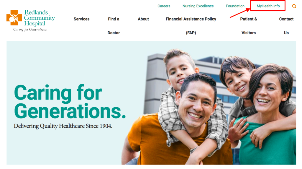 Redlands Community Hospital Patient Portal 