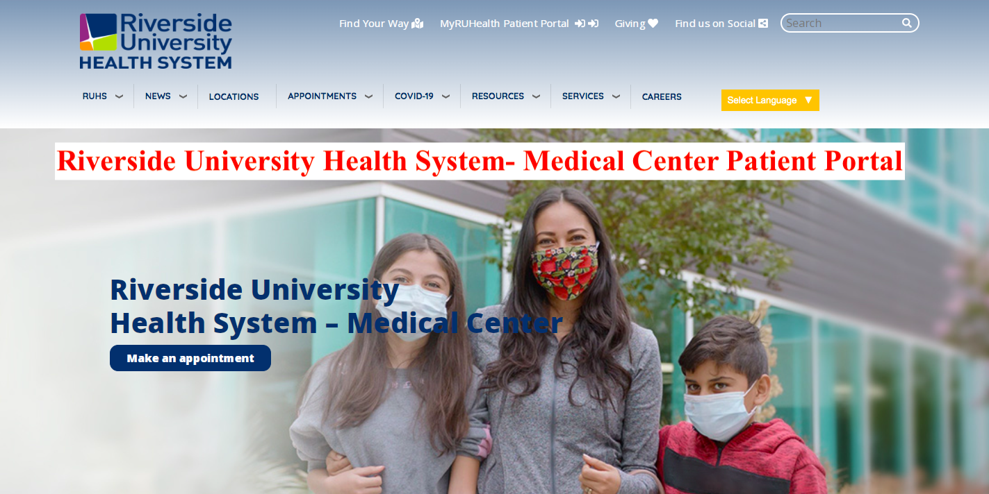 Riverside University Health System- Medical Center Patient Portal