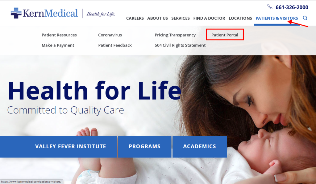 Kern Medical Center Patient Portal