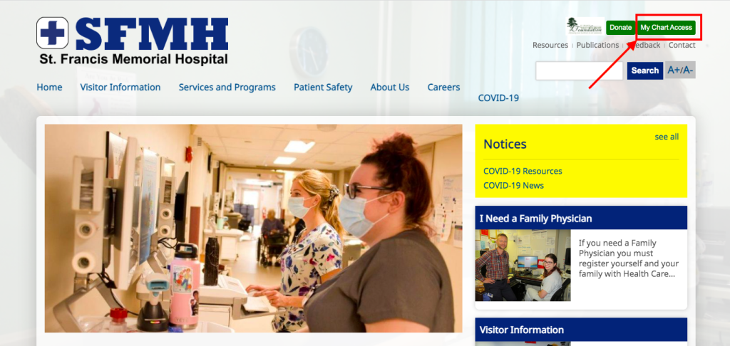 Saint Francis Memorial Hospital Patient Portal