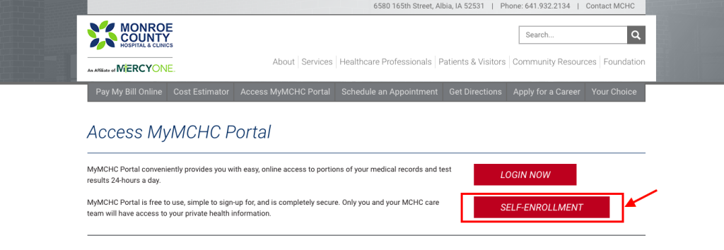 Monroe County Hospital Patient Portal