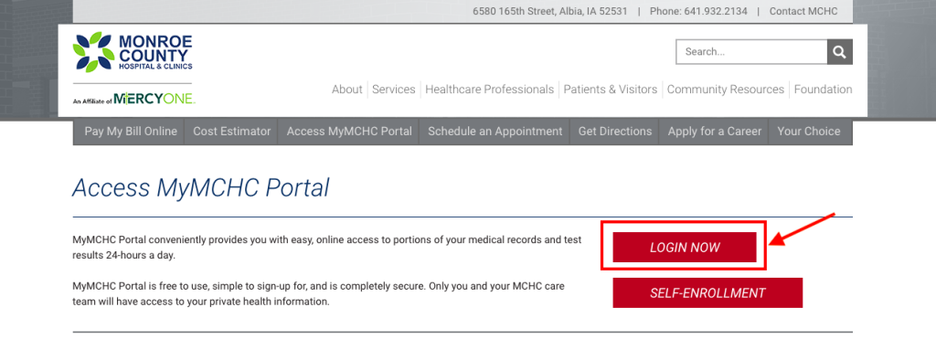 Monroe County Hospital Patient Portal