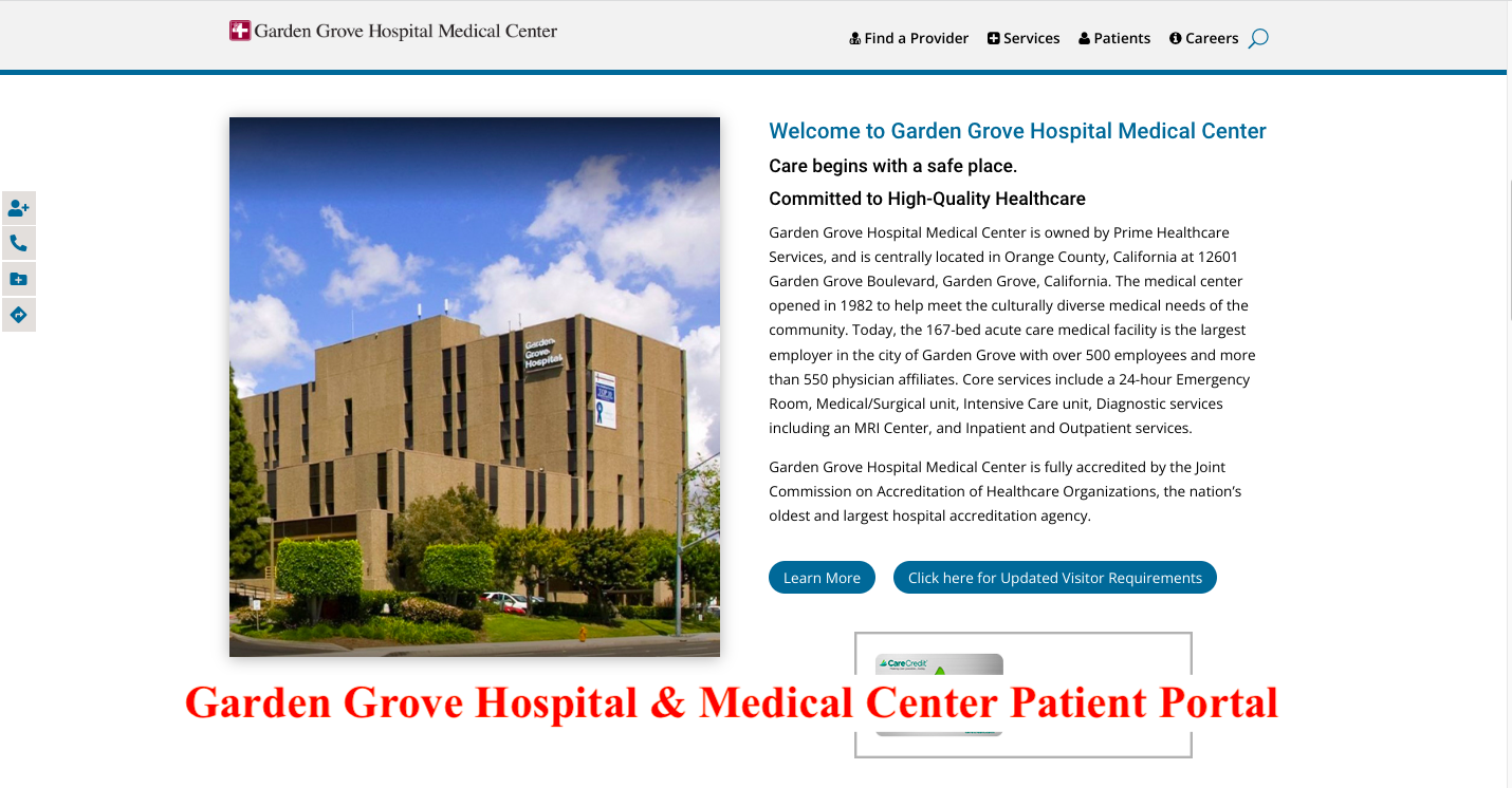 Garden Grove Hospital & Medical Center Patient Portal