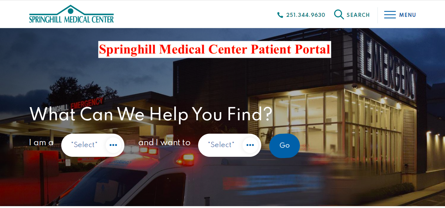 Springhill Medical Center Patient Portal