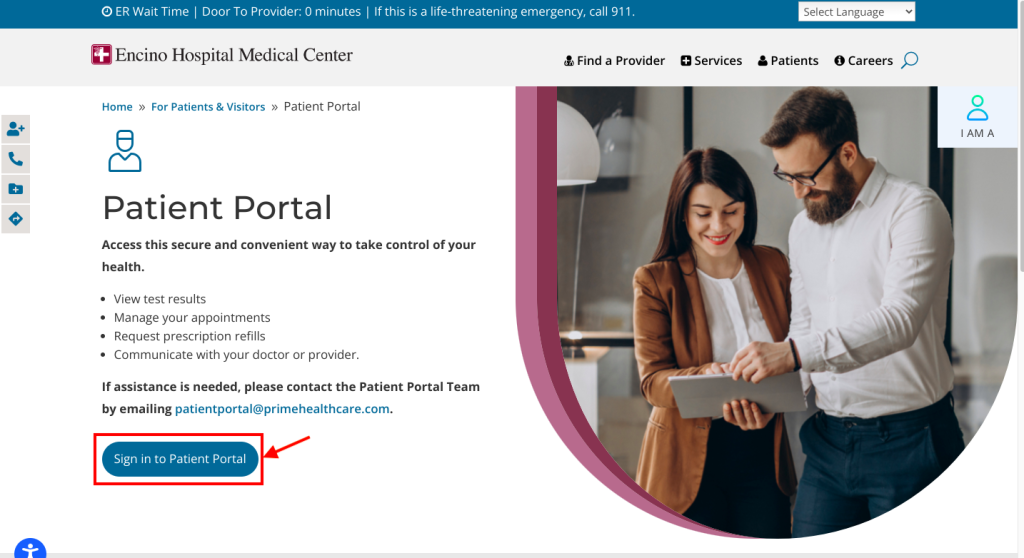 Encino Hospital Medical Center Patient Portal 