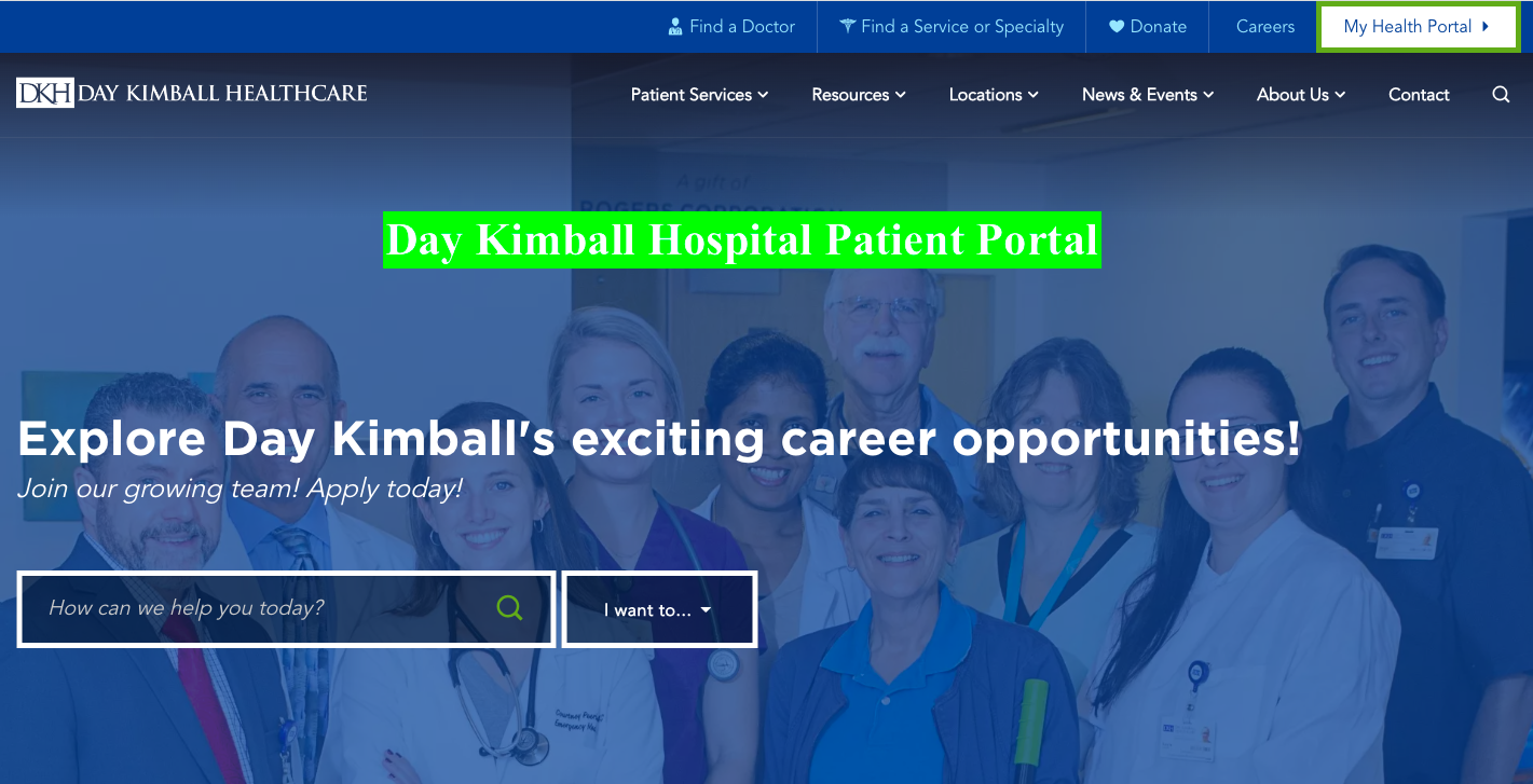 Day Kimball Hospital Patient Portal