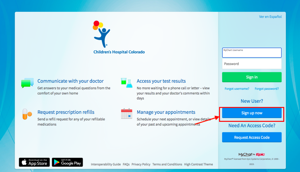 Children's Hospital Colorado Patient Portal