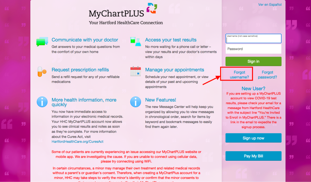 Charlotte Hungerford Hospital Patient Portal