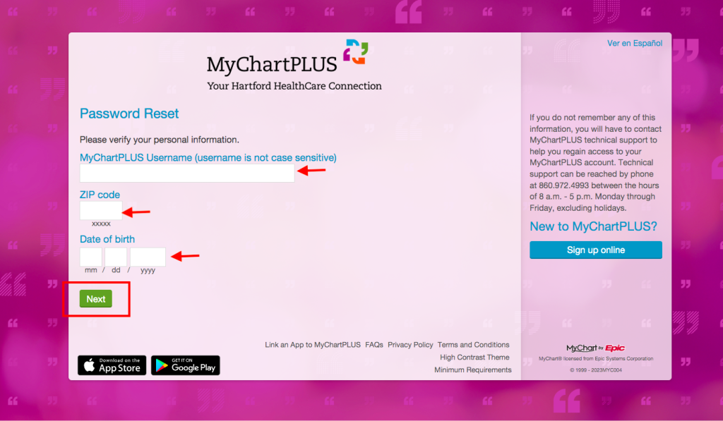 Charlotte Hungerford Hospital Patient Portal