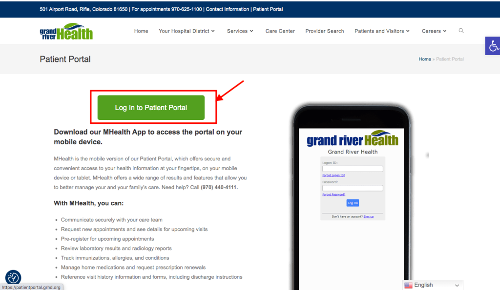 Grand River Hospital District Patient Portal