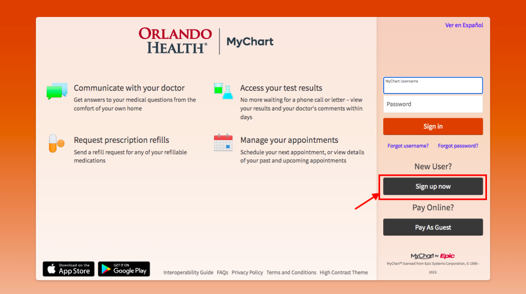 Orlando Health South Lake Hospital Patient Portal