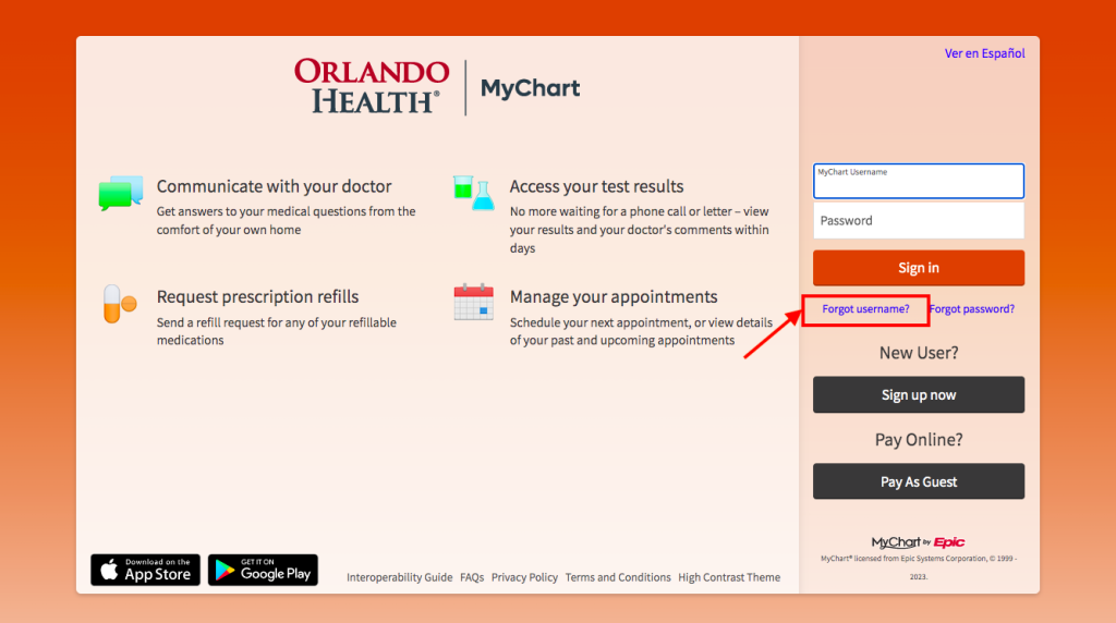 Orlando Health South Lake Hospital Patient Portal