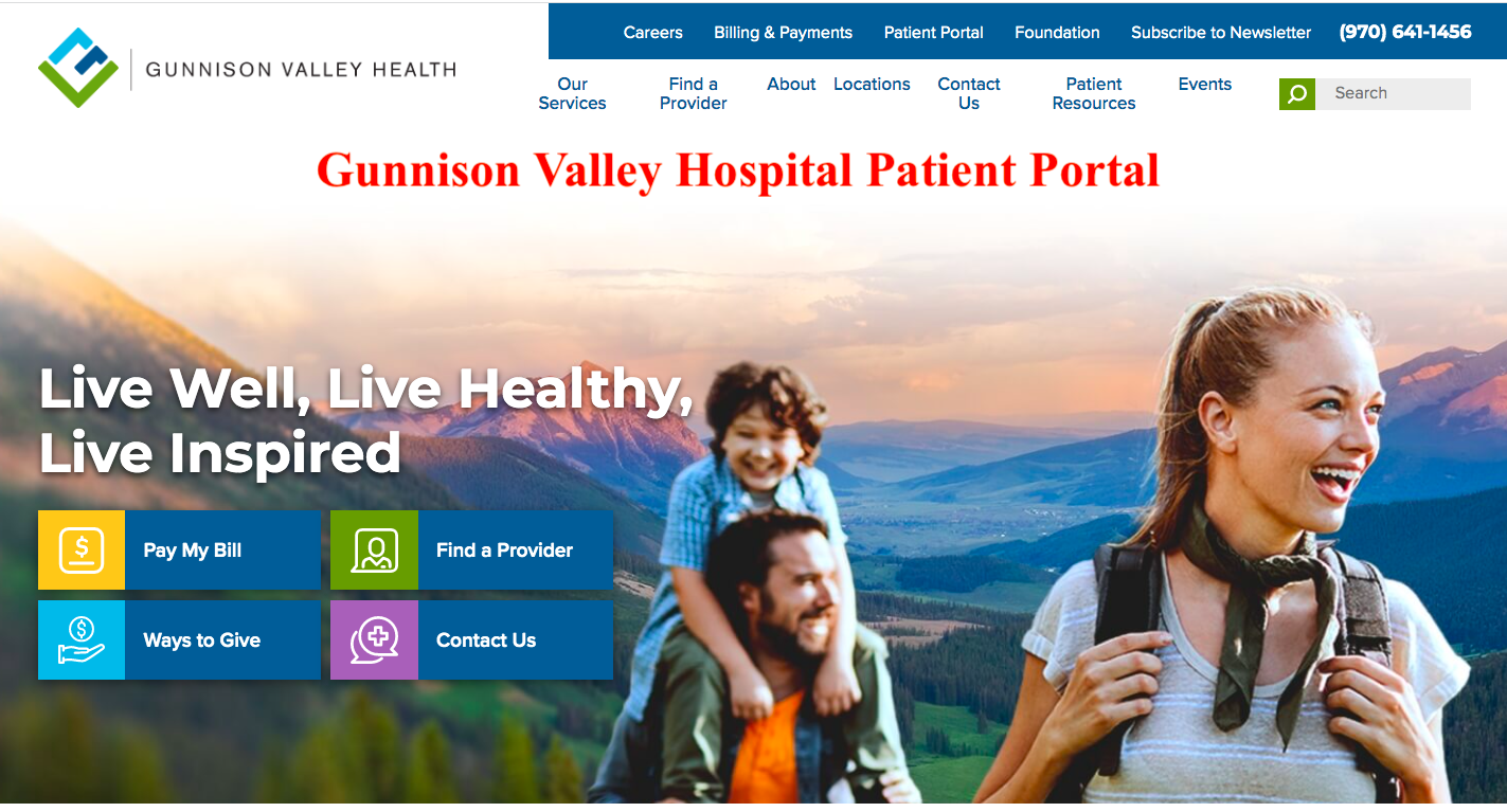 Gunnison Valley Hospital Patient Portal