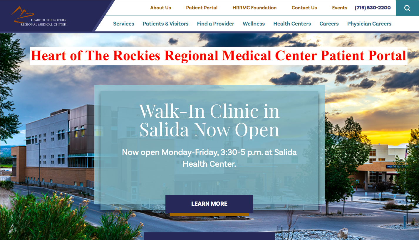 Heart of The Rockies Regional Medical Center Patient Portal