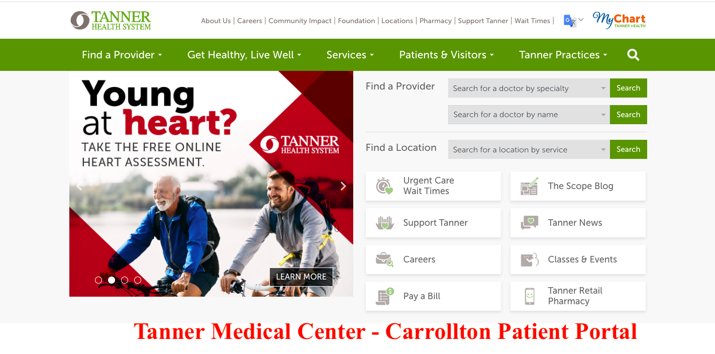 Tanner Medical Center - Carrollton Patient Portal