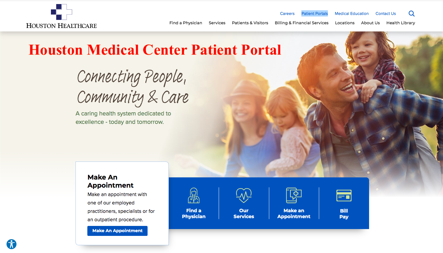 Houston Medical Center Patient Portal
