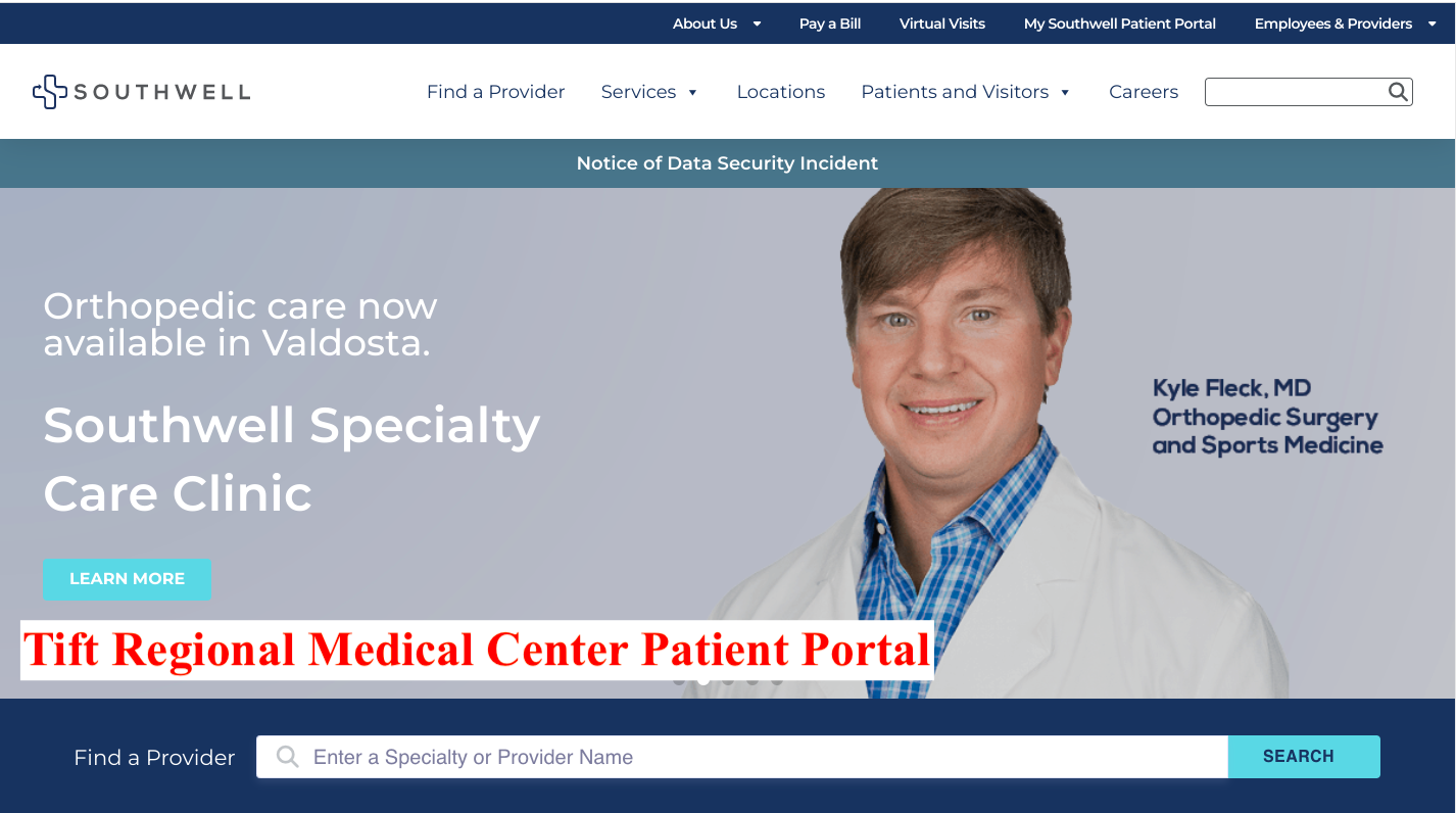 Tift Regional Medical Center Patient Portal