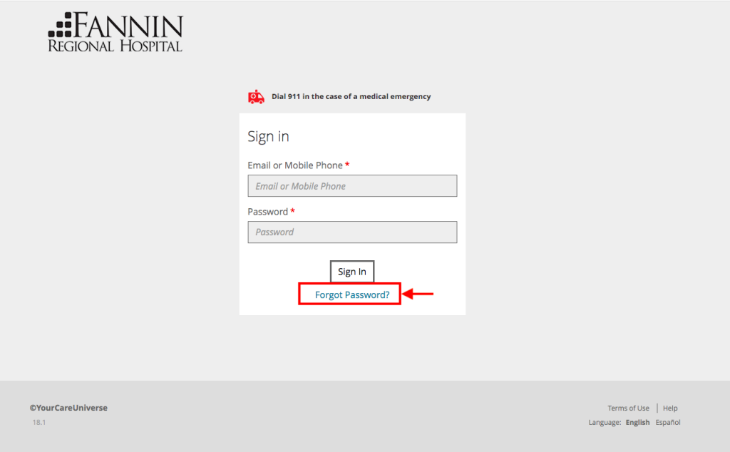 Fannin Regional Hospital Patient Portal