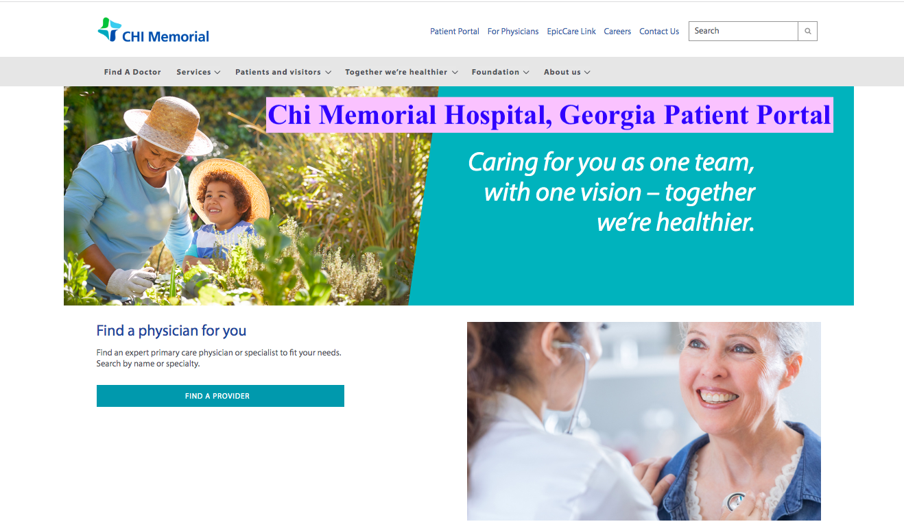 Chi Memorial Hospital, Georgia Patient Portal