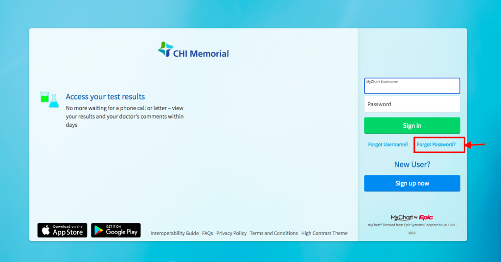 Chi Memorial Hospital, Georgia Patient Portal