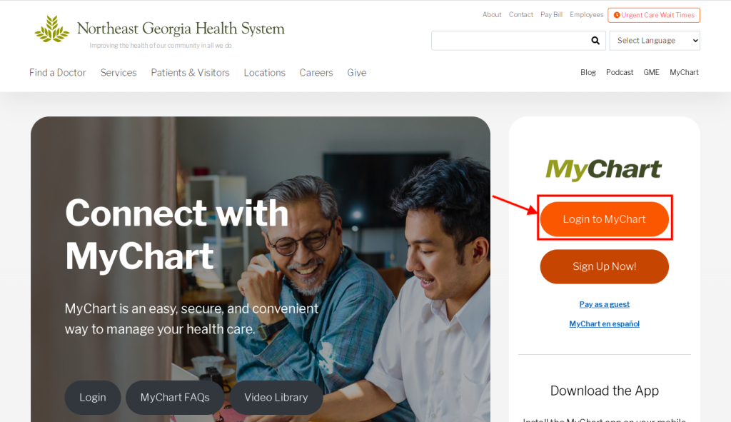 Northeast Georgia Medical Center Lumpkin Patient Portal