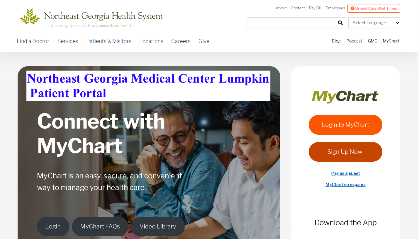 Northeast Georgia Medical Center Lumpkin Patient Portal