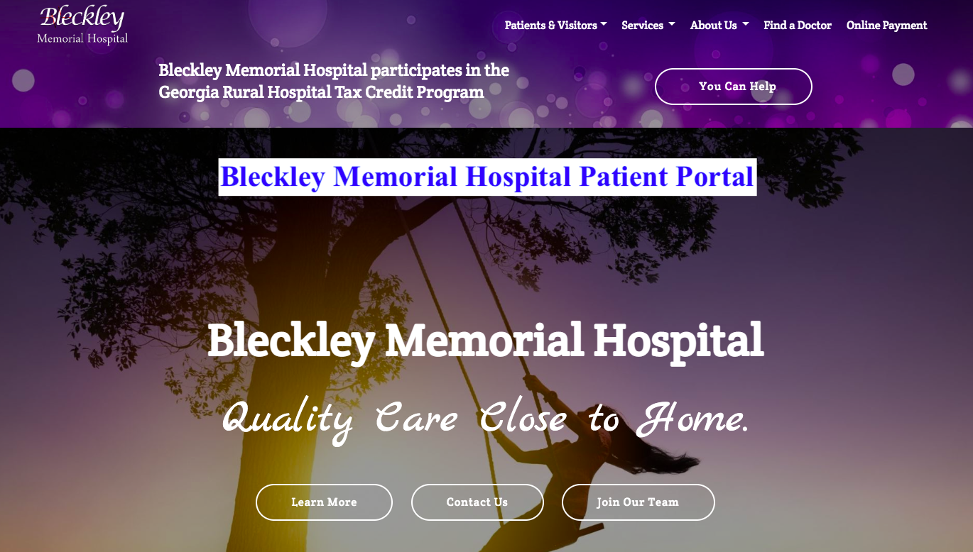 Bleckley Memorial Hospital Patient Portal