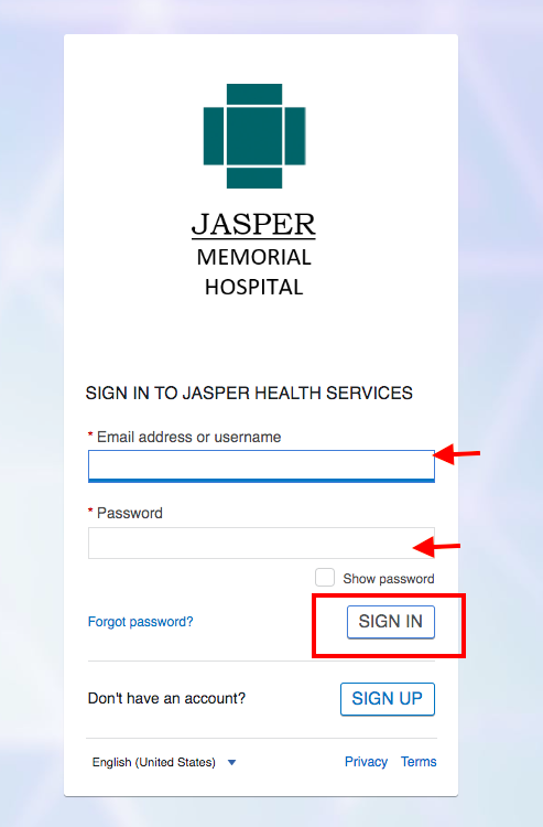 Jasper Memorial Hospital Patient Portal