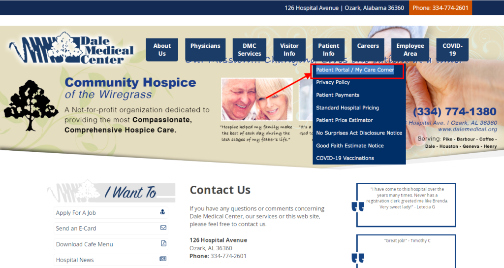 Dale Medical Center Patient Portal