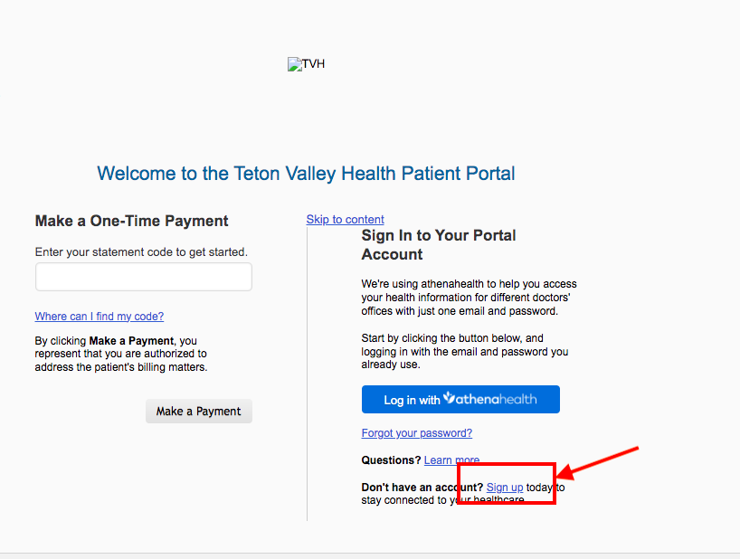 Teton Valley Hospital Patient Portal