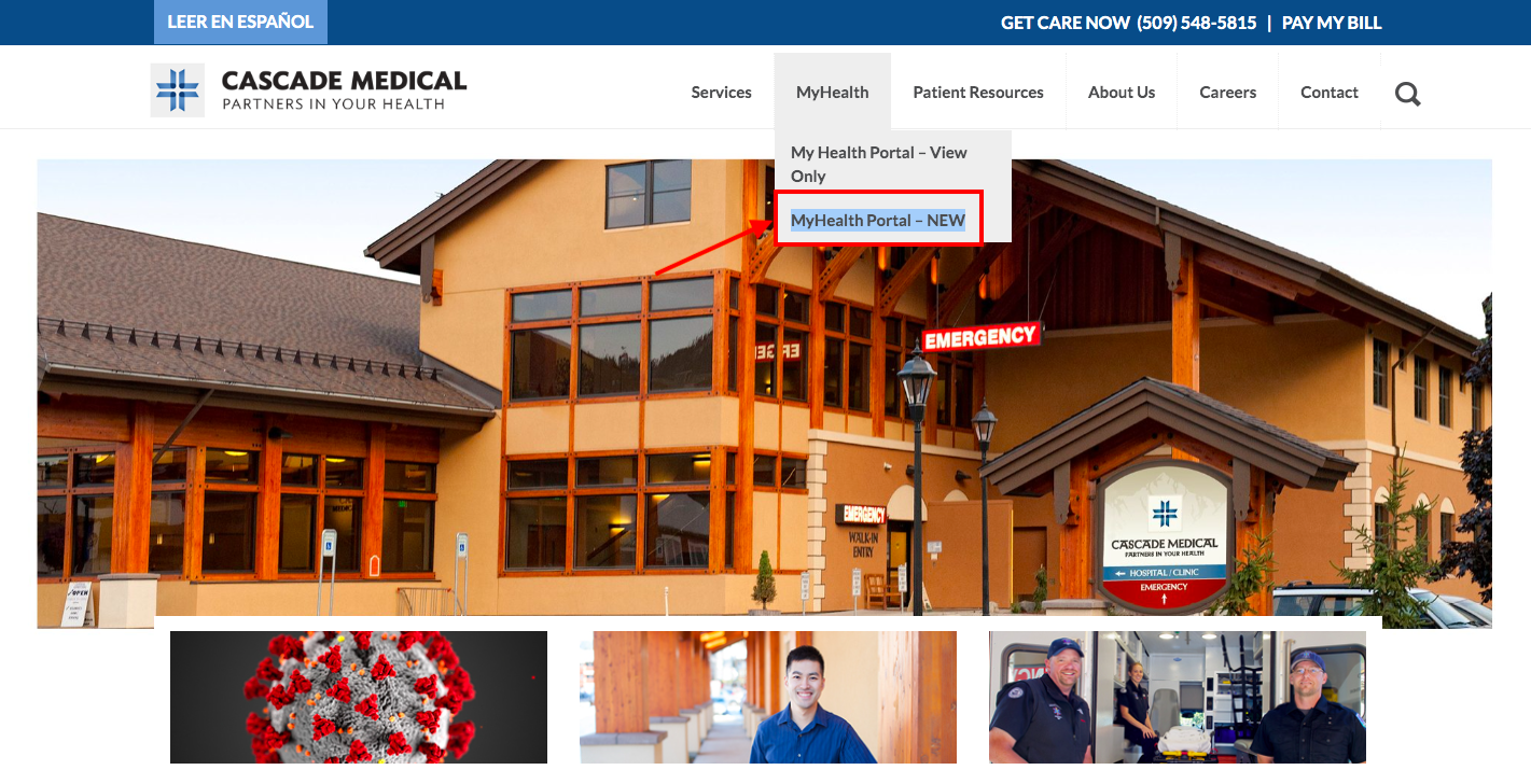 Cascade Medical Center Patient Portal