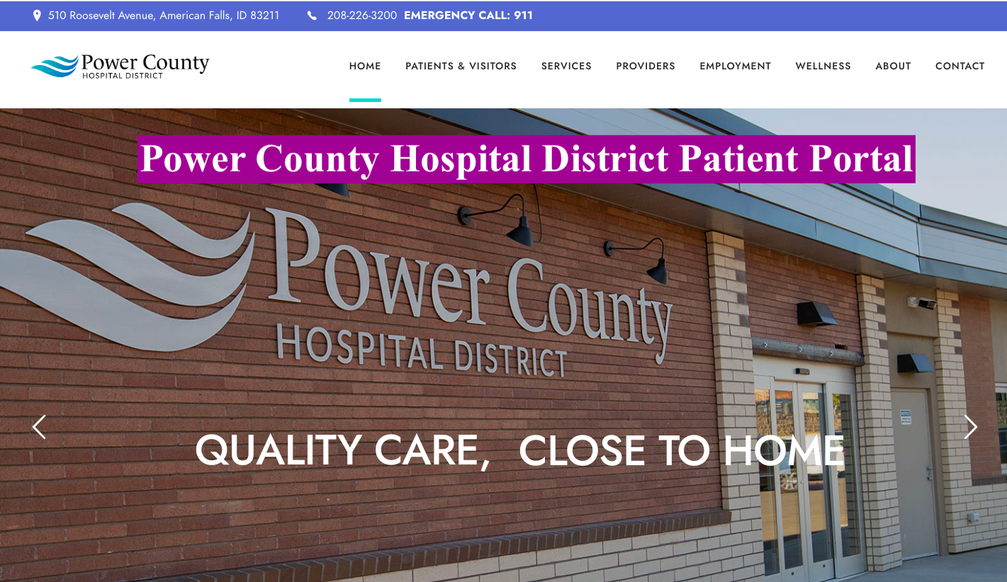 Power County Hospital District Patient Portal