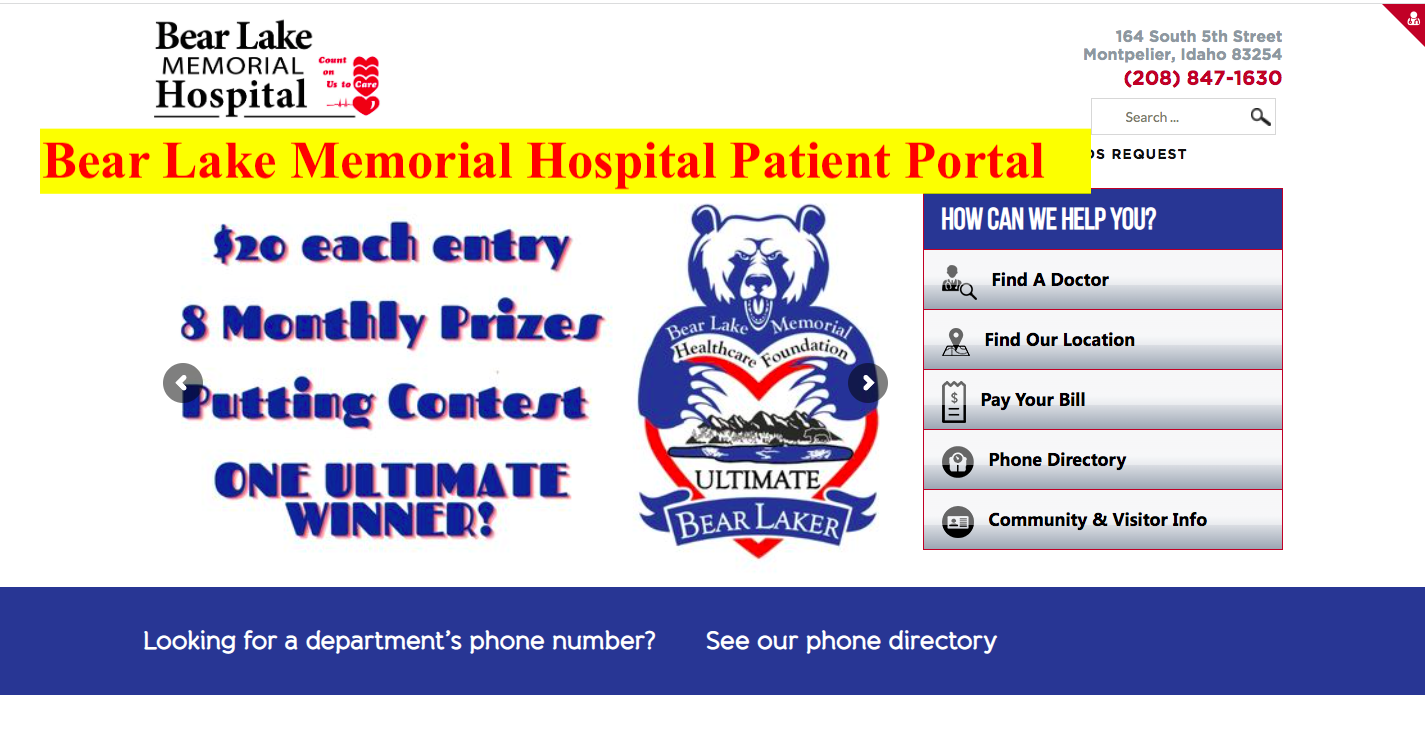 Bear Lake Memorial Hospital Patient Portal