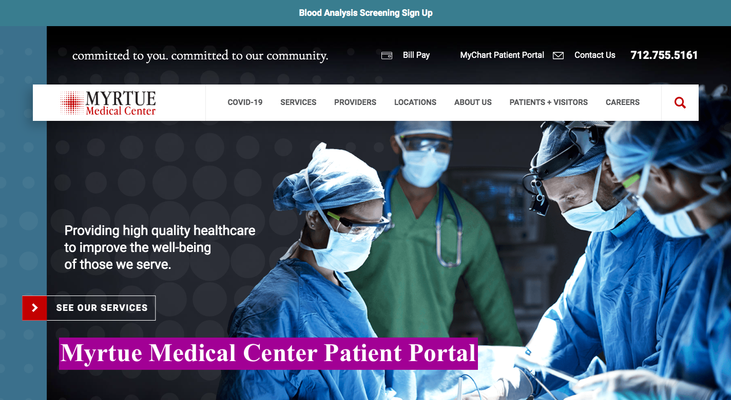 Myrtue Medical Center Patient Portal