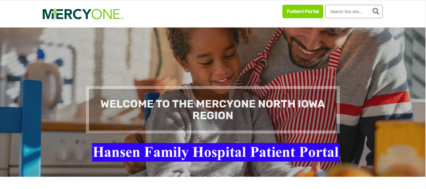 Hansen Family Hospital Patient Portal