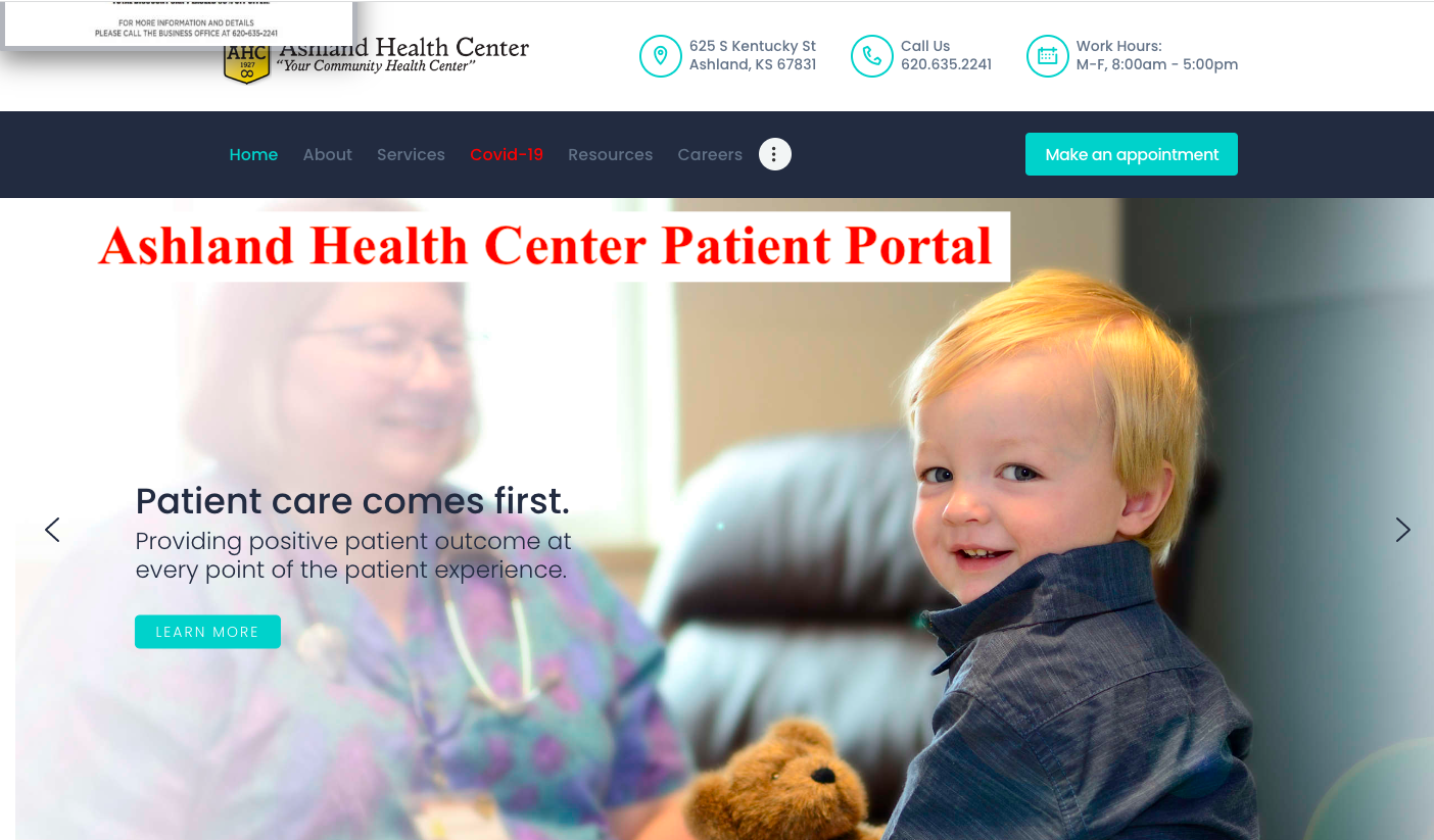 Ashland Health Center Patient Portal