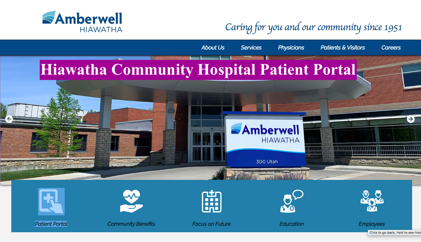Hiawatha Community Hospital Patient Portal