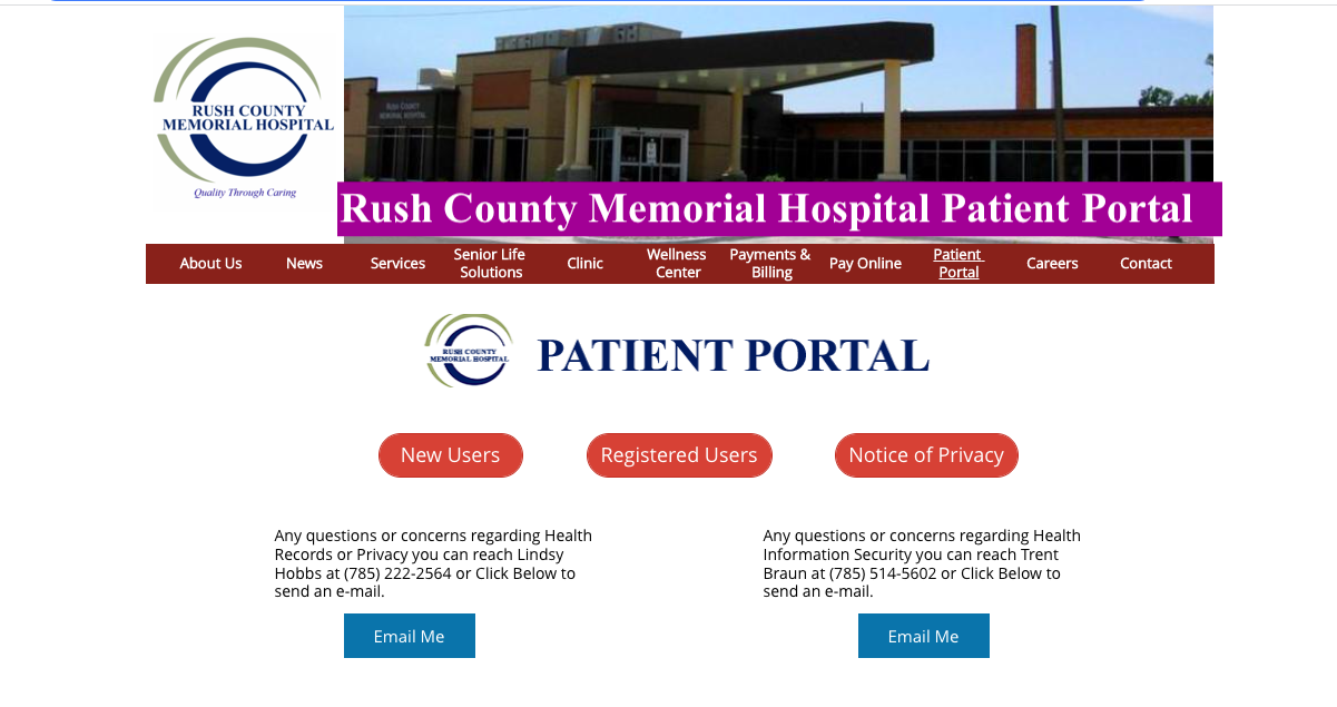 Rush County Memorial Hospital Patient Portal