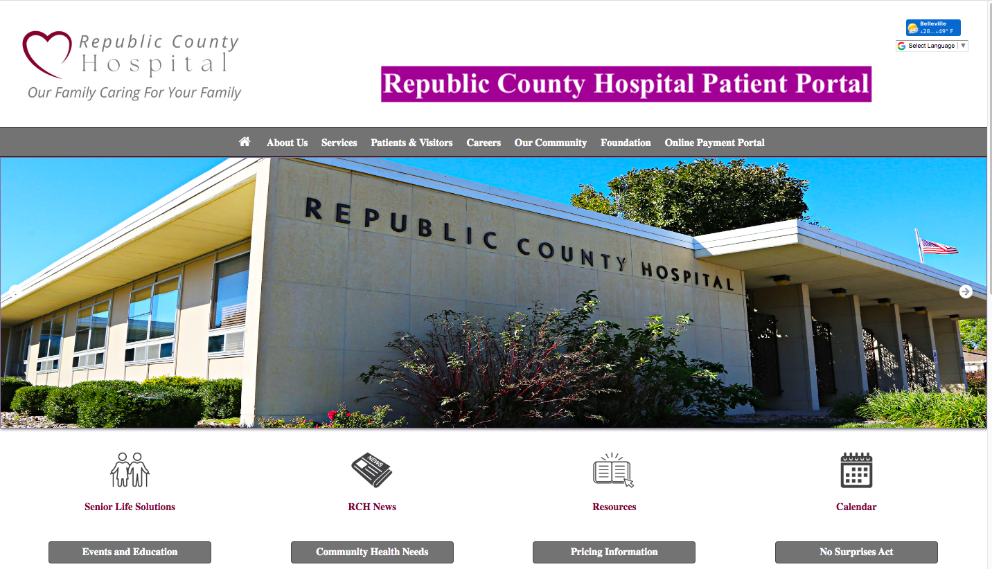 Republic County Hospital Patient Portal