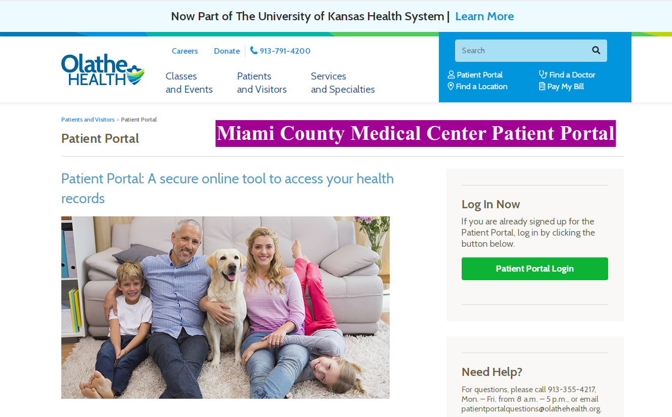 Miami County Medical Center Patient Portal