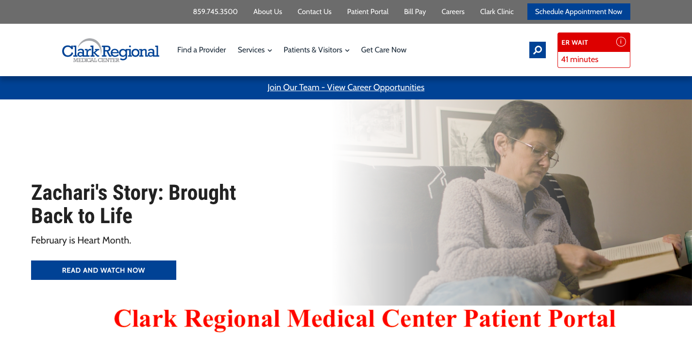 Clark Regional Medical Center Patient Portal