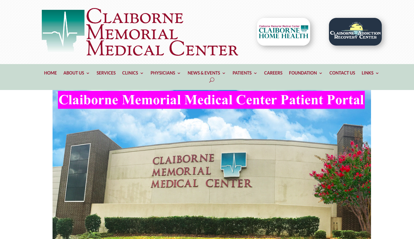 Claiborne Memorial Medical Center Patient Portal