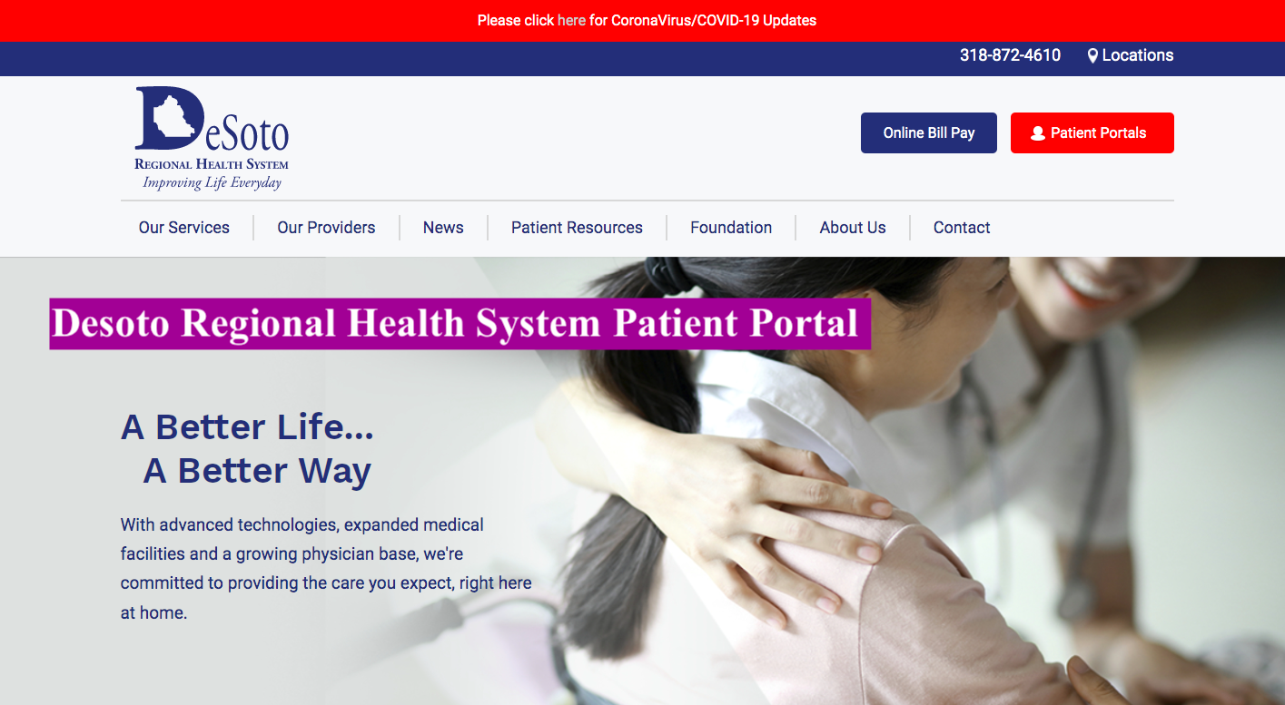 Desoto Regional Health System Patient Portal