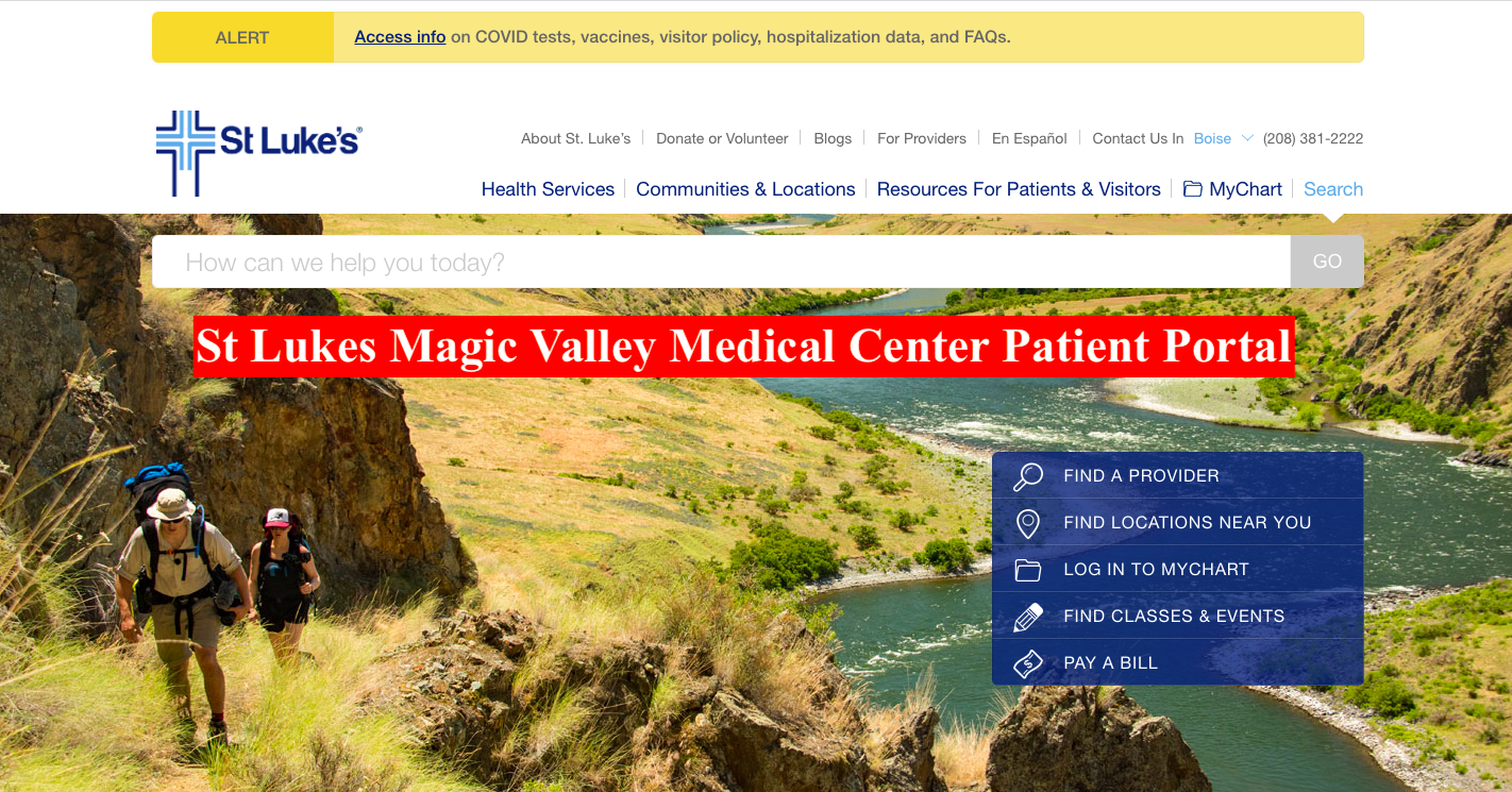 St Lukes Magic Valley Medical Center Patient Portal